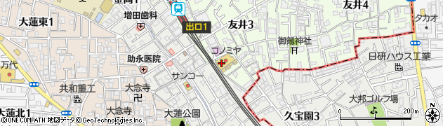 コノミヤ弥刀店周辺の地図