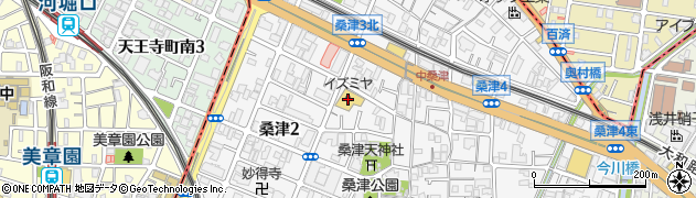 イズミヤ桑津店周辺の地図