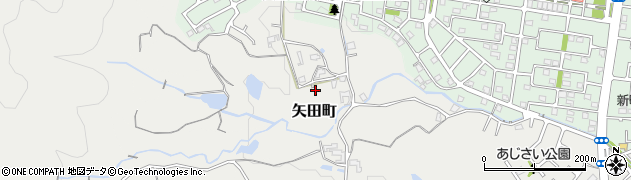 奈良県大和郡山市矢田町5849周辺の地図