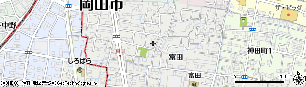 岡山県岡山市北区富田353周辺の地図