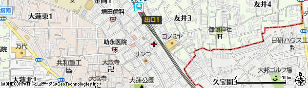 関西みらい銀行弥刀支店周辺の地図