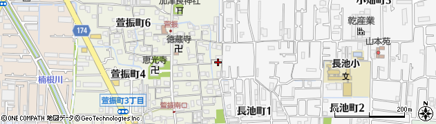大阪府八尾市萱振町5丁目101周辺の地図