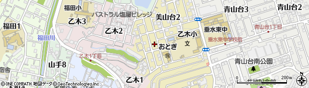 乙木小公園周辺の地図