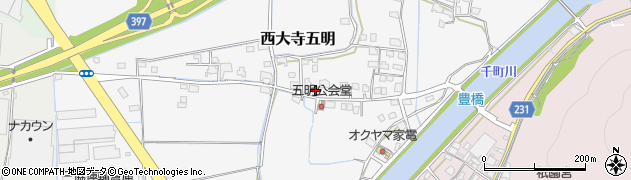 岡山県岡山市東区西大寺五明163周辺の地図