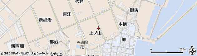 愛知県田原市福江町上ノ山周辺の地図