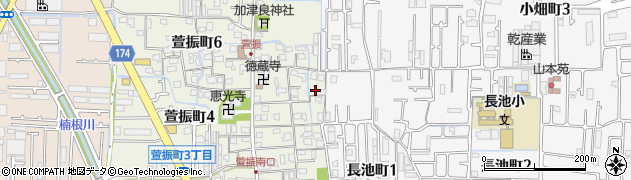 大阪府八尾市萱振町5丁目87-1周辺の地図