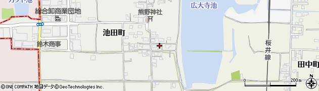 奈良県奈良市池田町136周辺の地図