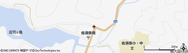 長崎県対馬市上県町佐須奈周辺の地図