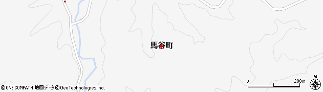 島根県益田市馬谷町周辺の地図