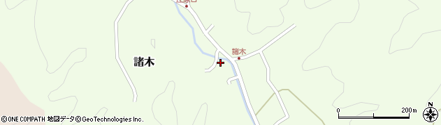 三重県伊賀市諸木603周辺の地図