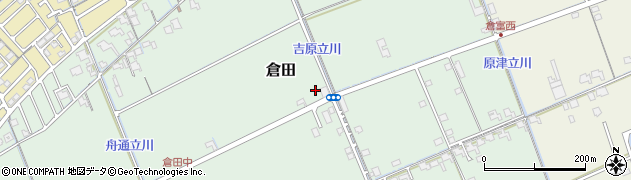 岡山県岡山市中区倉田160周辺の地図