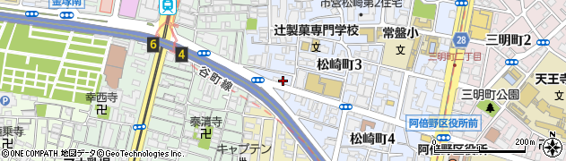 水道レスキュー大阪市阿倍野区松崎町営業所周辺の地図