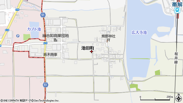 〒630-8445 奈良県奈良市池田町の地図