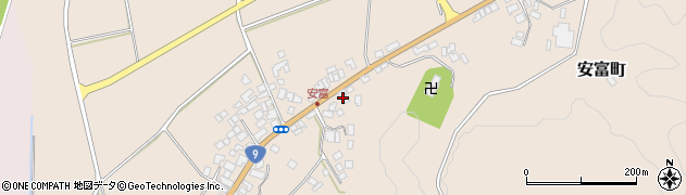 島根県益田市安富町83周辺の地図