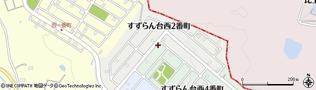 三重県名張市すずらん台西４番町12周辺の地図