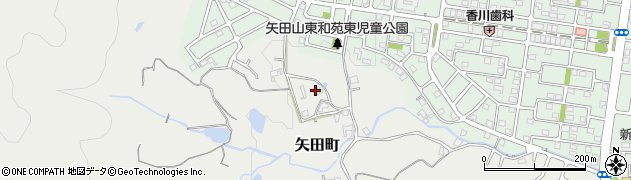 奈良県大和郡山市矢田町5837周辺の地図