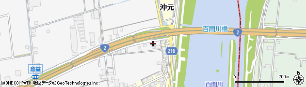 岡山県岡山市中区倉益507周辺の地図