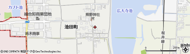 奈良県奈良市池田町133周辺の地図