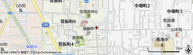 大阪府八尾市萱振町5丁目49周辺の地図