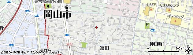 岡山県岡山市北区富田333周辺の地図