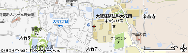 大阪府八尾市楽音寺6丁目周辺の地図