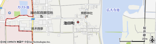 奈良県奈良市池田町128周辺の地図