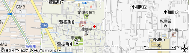 大阪府八尾市萱振町5丁目48周辺の地図