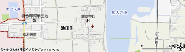 奈良県奈良市池田町17周辺の地図