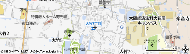 大阪府八尾市楽音寺6丁目142周辺の地図