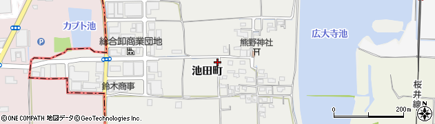 奈良県奈良市池田町167周辺の地図