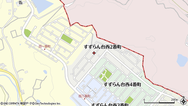 〒518-0407 三重県名張市すずらん台西２番町の地図