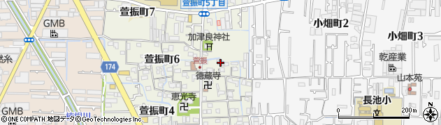 大阪府八尾市萱振町5丁目51周辺の地図