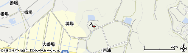 愛知県田原市芦町（入）周辺の地図