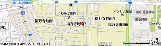 大阪府八尾市福万寺町南周辺の地図