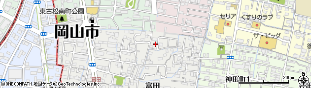 岡山県岡山市北区富田328周辺の地図