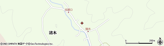 三重県伊賀市諸木405周辺の地図