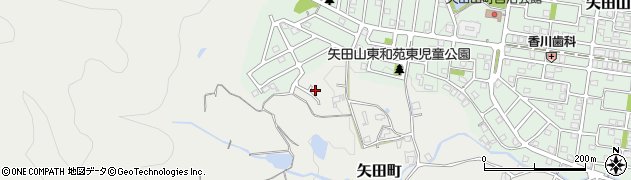 奈良県大和郡山市矢田町5895周辺の地図