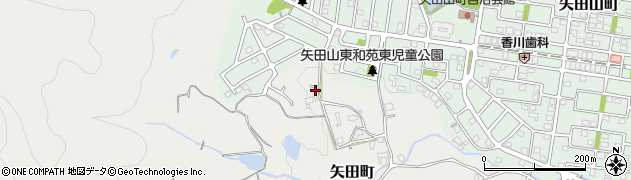 奈良県大和郡山市矢田町5895-32周辺の地図