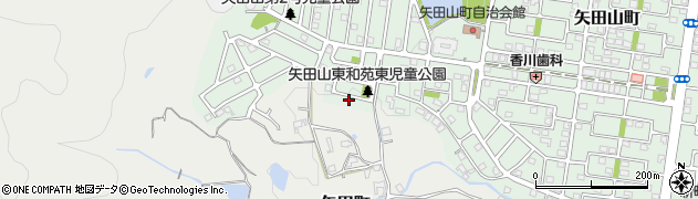 奈良県大和郡山市矢田山町5820周辺の地図