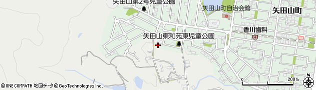奈良県大和郡山市矢田町5833周辺の地図