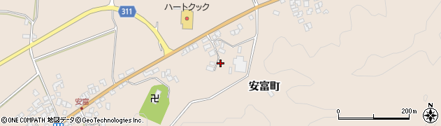 島根県益田市安富町165周辺の地図