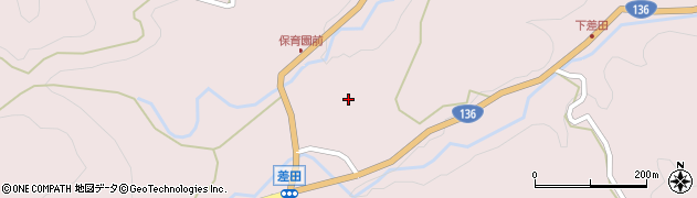 静岡県南伊豆町（賀茂郡）差田周辺の地図