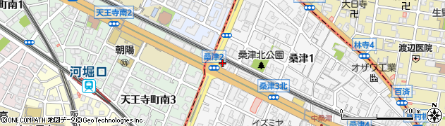 株式会社フタバクリーニング　桑津店周辺の地図