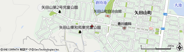 奈良県大和郡山市矢田山町78-3周辺の地図