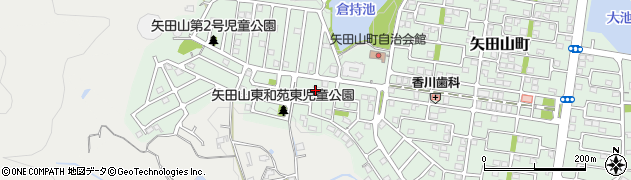 奈良県大和郡山市矢田山町78周辺の地図
