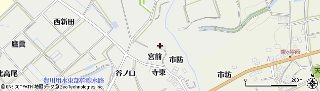 愛知県田原市南神戸町市防28周辺の地図