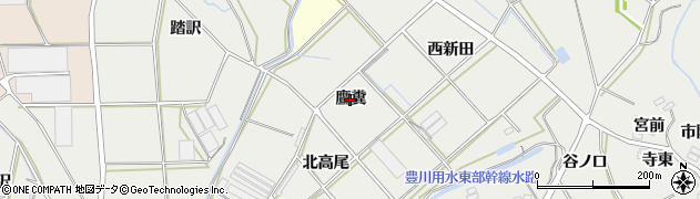 愛知県田原市南神戸町鷹糞周辺の地図
