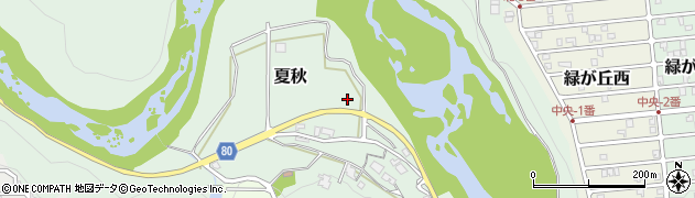 三重県名張市夏秋周辺の地図