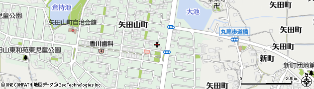 奈良県大和郡山市矢田山町25周辺の地図