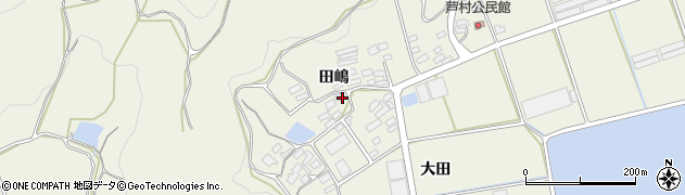 愛知県田原市芦町田嶋周辺の地図